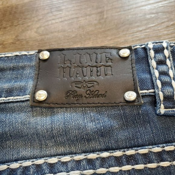 Live Hard Jeans Size 12 Bootcut Flare RN94894 - Picture 7 of 14